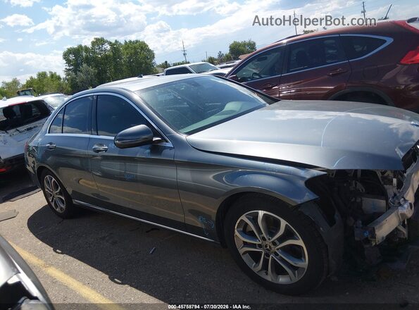 55SWF4JB0JU253465 2018 MERCEDES-BENZ C-CLASS Gray Vista interior trasera