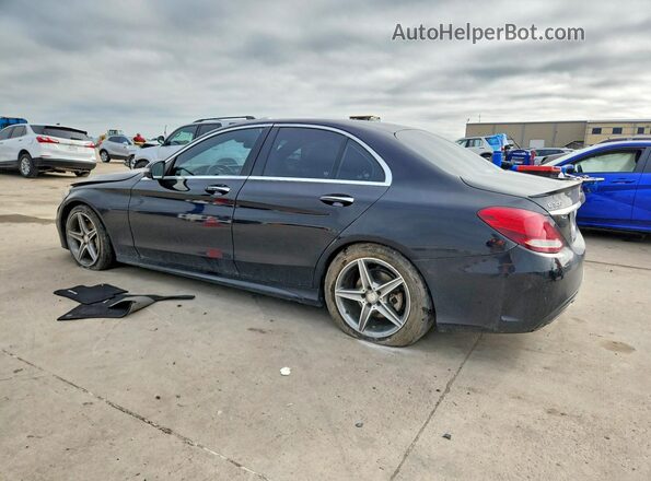 55SWF4JB1GU119069 2016 MERCEDES-BENZ C Черный Задняя левая четверть