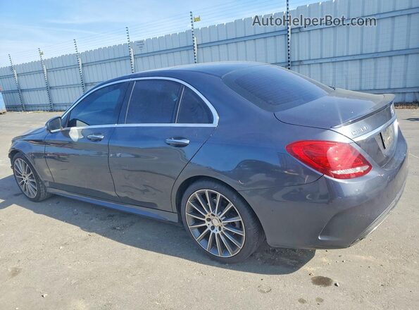 55SWF4JB1GU153383 2016 MERCEDES-BENZ C Blue Հետևի ձախ