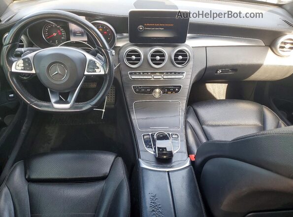 55SWF4JB1GU153383 2016 MERCEDES-BENZ C Blue Առջևի վահանակի տեսք