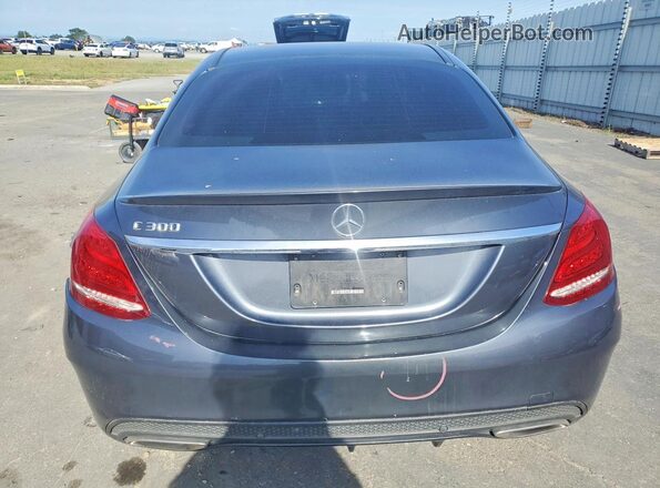 55SWF4JB1GU153383 2016 MERCEDES-BENZ C Blue Հետևի տեսք
