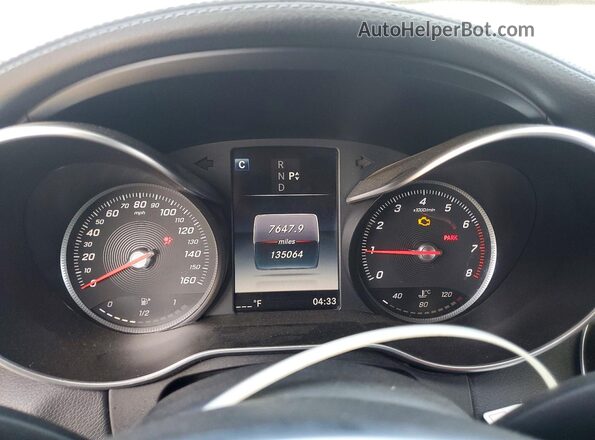 55SWF4JB1GU153383 2016 MERCEDES-BENZ C Blue Սարքավորումների վահանակի տեսք