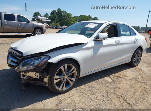 55SWF4JB1GU161788 2016 MERCEDES-BENZ C-CLASS White Vista tres cuartos delantera izquierda