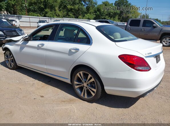 55SWF4JB1GU161788 2016 MERCEDES-BENZ C-CLASS White Trasero izquierdo
