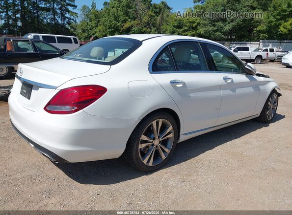 55SWF4JB1GU161788 2016 MERCEDES-BENZ C-CLASS White Trasero derecho