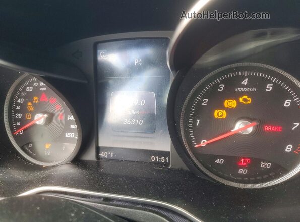 55SWF4JB1GU173679 2016 MERCEDES-BENZ C Серебряный Вид щитка приборов