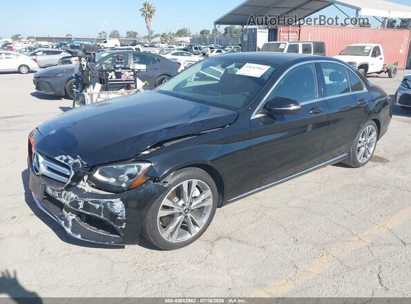55SWF4JB1HU224048 2017 MERCEDES-BENZ C-CLASS Black წინა მარცხენა ხედი სამი მეოთხედიდან