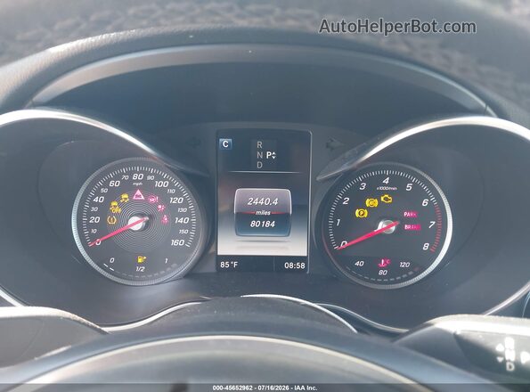 55SWF4JB1HU224048 2017 MERCEDES-BENZ C-CLASS Black უკანა სავარძლების ხედი