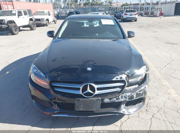 55SWF4JB1HU224048 2017 MERCEDES-BENZ C-CLASS Black ხელსაწყოთა პანელის ხედი