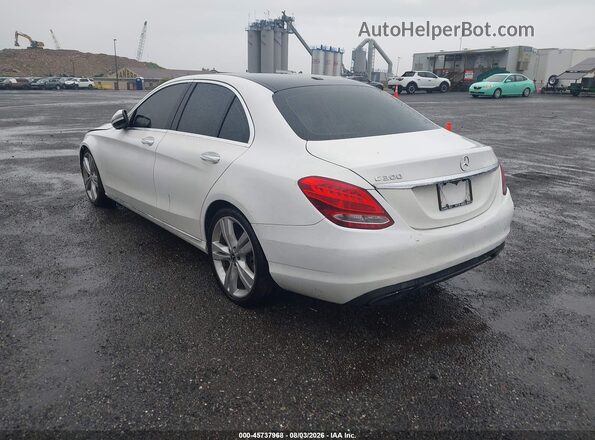 55SWF4JB1JU240529 2018 MERCEDES-BENZ C-CLASS White Rear left