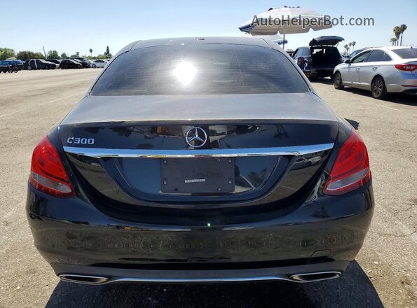 55SWF4JB1JU253460 2018 MERCEDES-BENZ C Black Widok z tyłu
