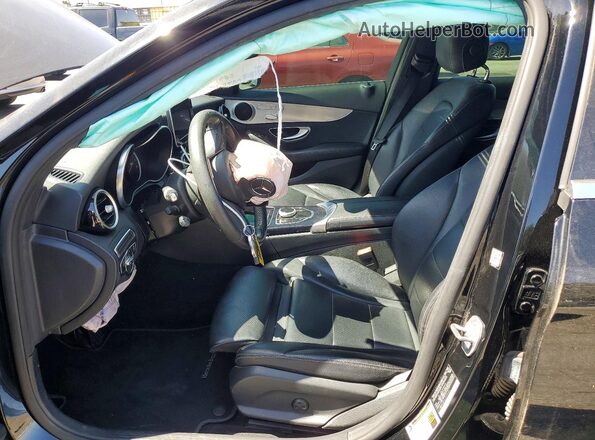 55SWF4JB1JU253460 2018 MERCEDES-BENZ C Black Widok wnętrza z przodu