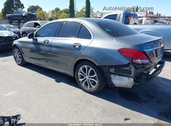 55SWF4JB2HU182375 2017 MERCEDES-BENZ C-CLASS Gray Rear left