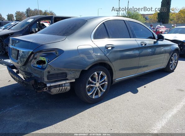 55SWF4JB2HU182375 2017 MERCEDES-BENZ C-CLASS Gray Rear right