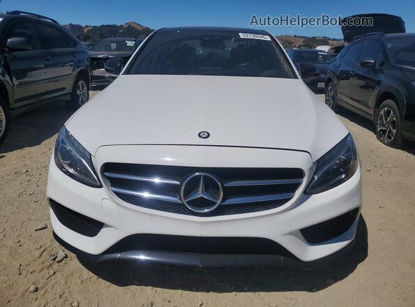 55SWF4JB2HU195885 2017 MERCEDES-BENZ C White Front view