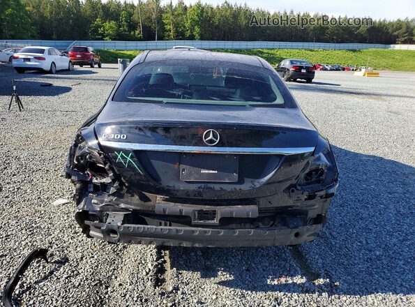 55SWF4JB2HU212118 2017 MERCEDES-BENZ C Black Vista trasera