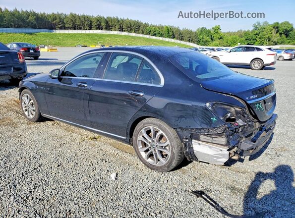 55SWF4JB2HU212118 2017 MERCEDES-BENZ C Black Trasero izquierdo