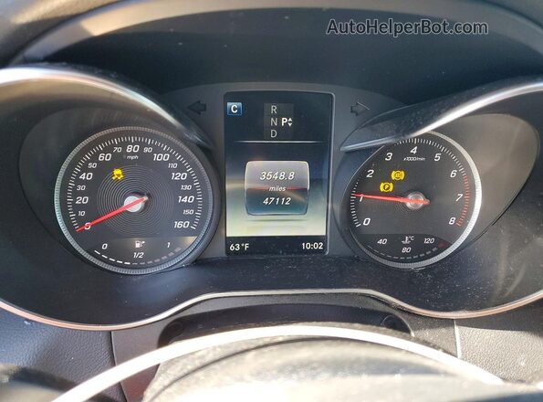 55SWF4JB2HU212118 2017 MERCEDES-BENZ C Black Vista del cuadro de instrumentos