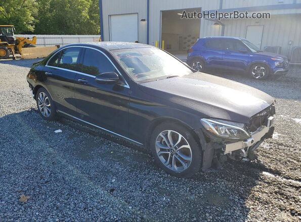 55SWF4JB2HU212118 2017 MERCEDES-BENZ C Black Delantero derecho