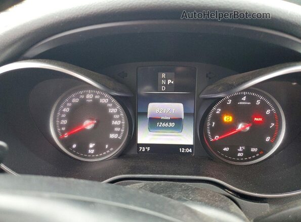55SWF4JB2HU219912 2017 MERCEDES-BENZ C Black Instrument cluster view