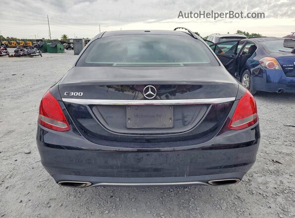 55SWF4JB2HU219912 2017 MERCEDES-BENZ C Black Rear view
