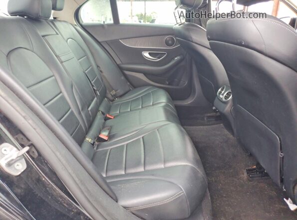 55SWF4JB2HU219912 2017 MERCEDES-BENZ C Black Rear seats view