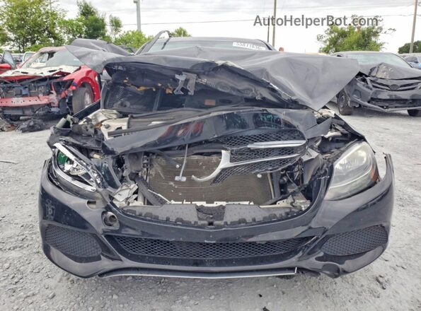 55SWF4JB2HU219912 2017 MERCEDES-BENZ C Black Front view