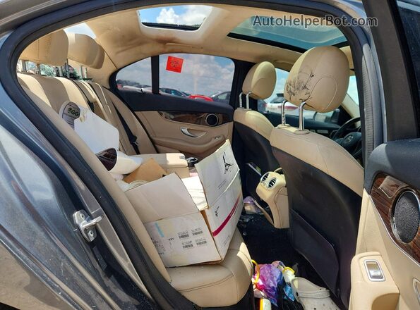 55SWF4JB2HU222244 2017 MERCEDES-BENZ C Серый Вид задних сидений