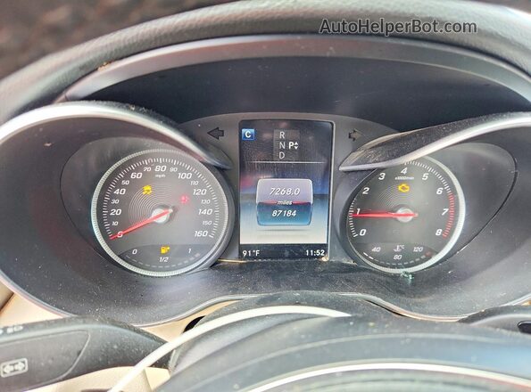 55SWF4JB2HU222244 2017 MERCEDES-BENZ C Серый Вид щитка приборов