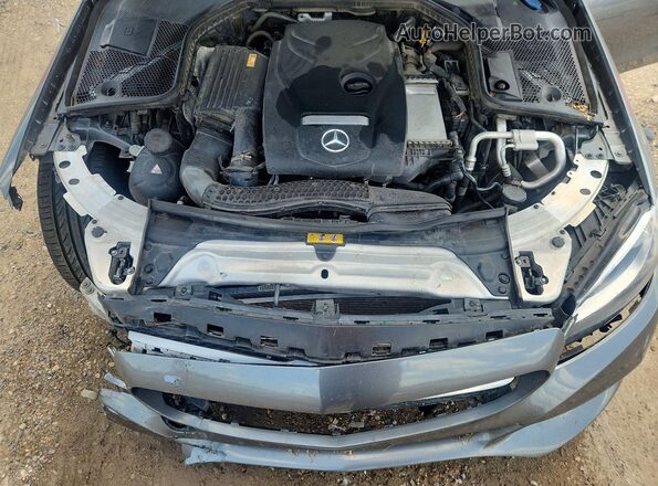 55SWF4JB2HU222244 2017 MERCEDES-BENZ C Серый Вид задней части салона