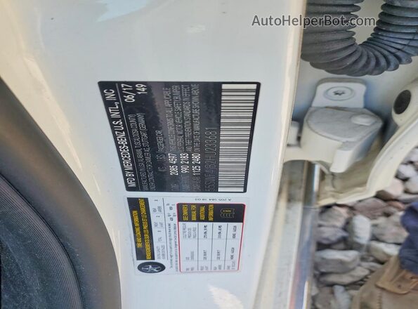55SWF4JB2HU233681 2017 MERCEDES-BENZ C White Widok komory silnika