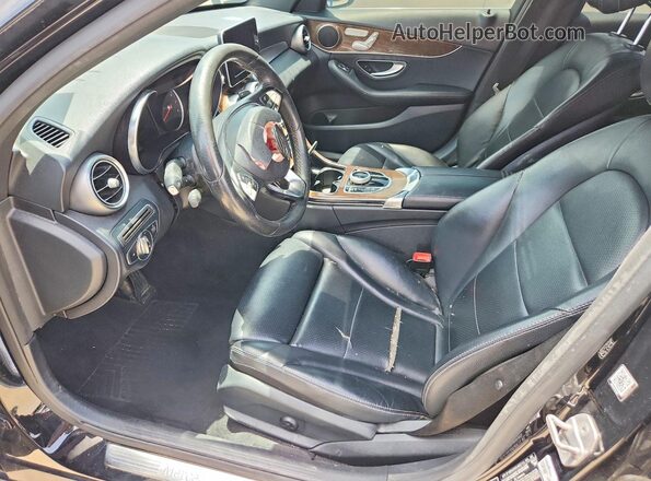 55SWF4JB2JU249482 2018 MERCEDES-BENZ C Black Front interior view