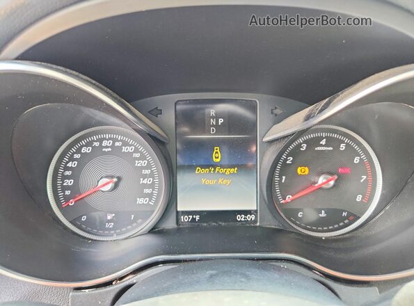 55SWF4JB2JU249482 2018 MERCEDES-BENZ C Black Instrument cluster view