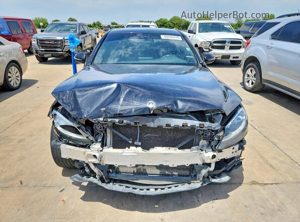 55SWF4JB2JU249482 2018 MERCEDES-BENZ C Black Front view