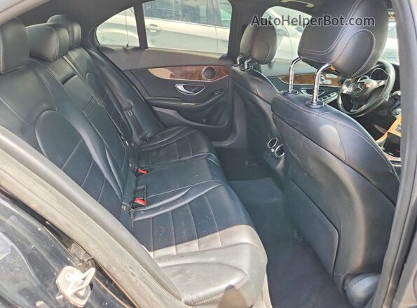 55SWF4JB2JU249482 2018 MERCEDES-BENZ C Black Rear seats view