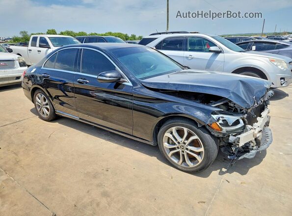 55SWF4JB2JU249482 2018 MERCEDES-BENZ C Black Front right
