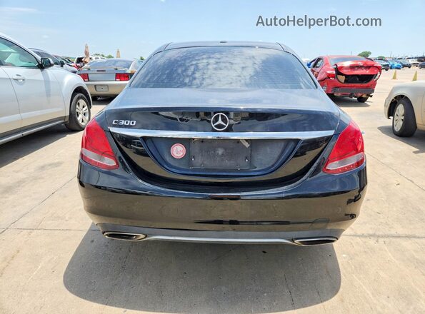 55SWF4JB2JU249482 2018 MERCEDES-BENZ C Black Rear view