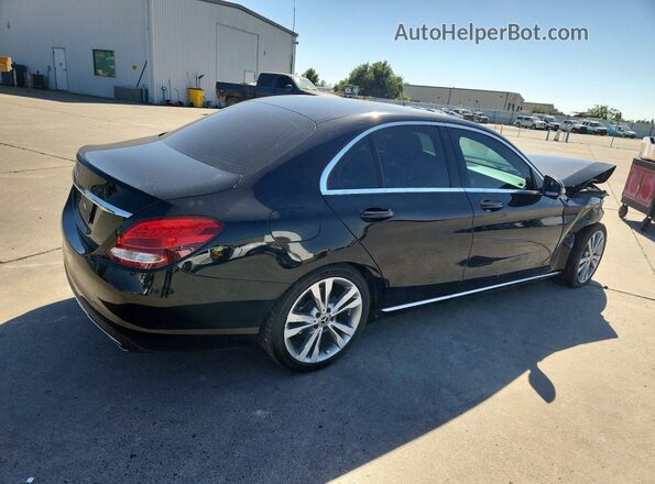 55SWF4JB2JU276181 2018 MERCEDES-BENZ C Black Հետևի աջ