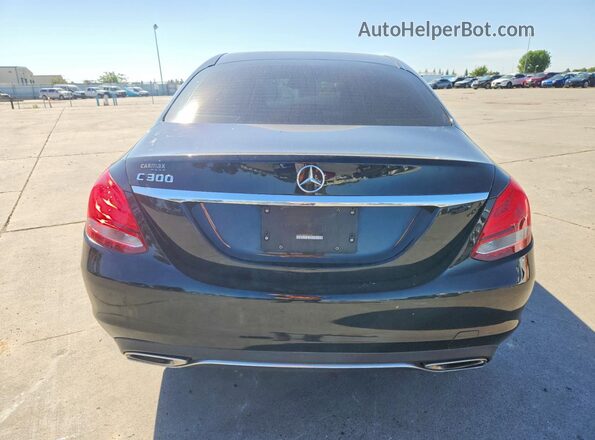 55SWF4JB2JU276181 2018 MERCEDES-BENZ C Black Հետևի տեսք