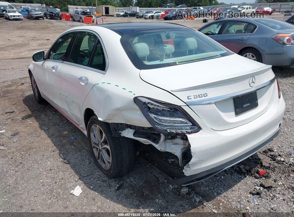 55SWF4JB3GU102290 2016 MERCEDES-BENZ C-CLASS White Trasero izquierdo