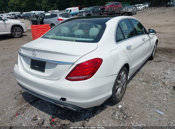55SWF4JB3GU102290 2016 MERCEDES-BENZ C-CLASS White Trasero derecho