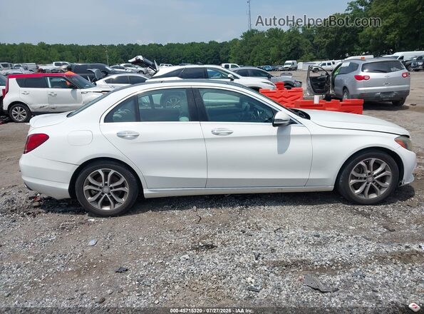 55SWF4JB3GU102290 2016 MERCEDES-BENZ C-CLASS White Vista interior trasera