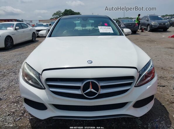 55SWF4JB3GU102290 2016 MERCEDES-BENZ C-CLASS White Vista del cuadro de instrumentos