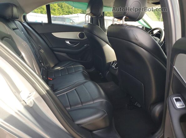 55SWF4JB3GU119462 2016 MERCEDES-BENZ C Gray Հետևի նստատեղերի տեսք