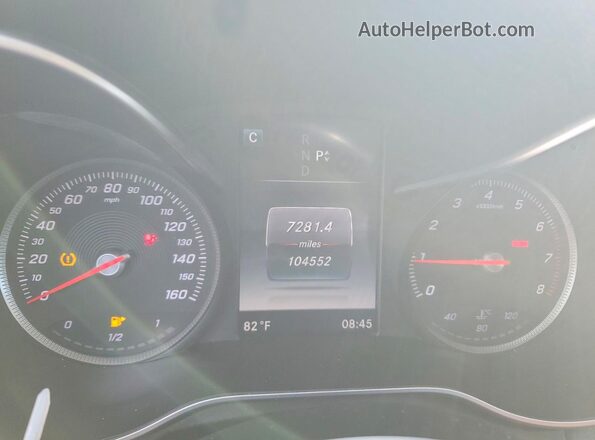 55SWF4JB3GU119462 2016 MERCEDES-BENZ C Gray Սարքավորումների վահանակի տեսք
