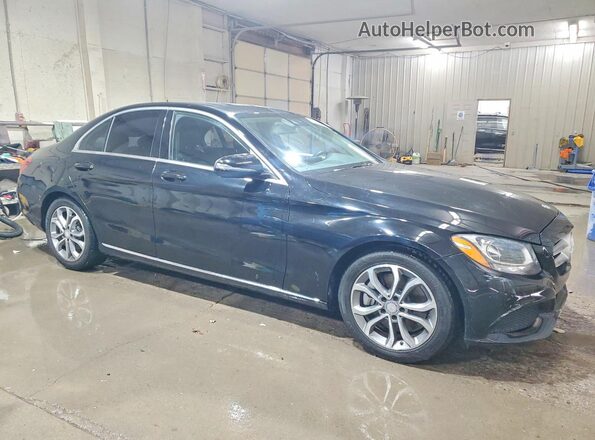55SWF4JB3GU149139 2016 MERCEDES-BENZ C Черный Передняя правая четверть