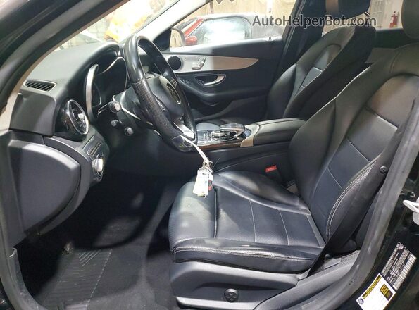 55SWF4JB3GU149139 2016 MERCEDES-BENZ C Черный Вид салона спереди