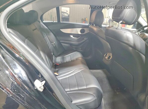 55SWF4JB3GU149139 2016 MERCEDES-BENZ C Черный Вид задних сидений