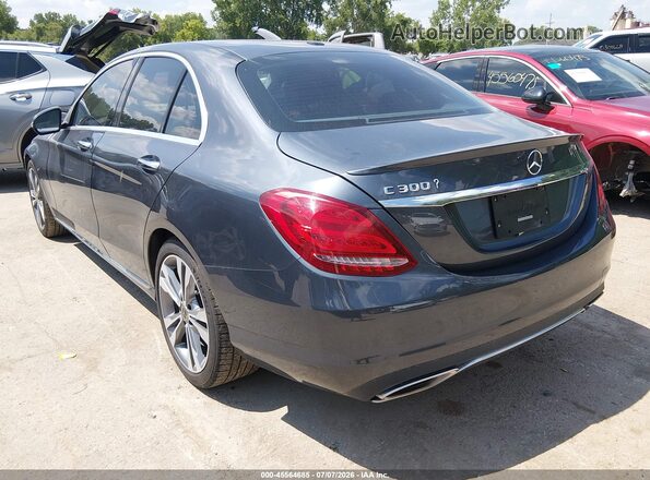 55SWF4JB3GU154437 2016 MERCEDES-BENZ C-CLASS Gray Trasero izquierdo
