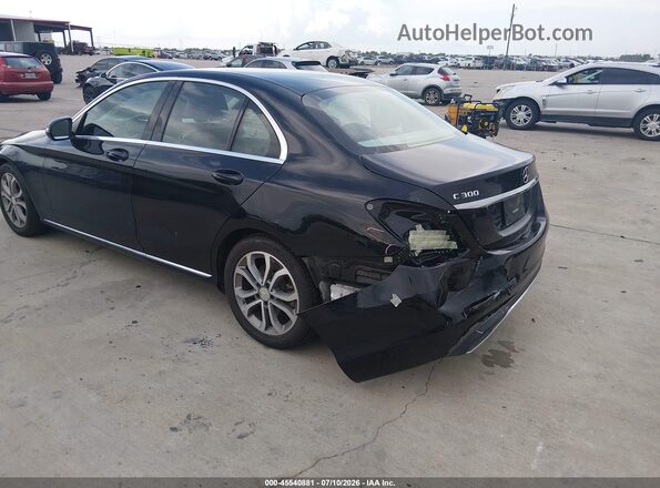 55SWF4JB3GU176728 2016 MERCEDES-BENZ C-CLASS Black Tył lewy